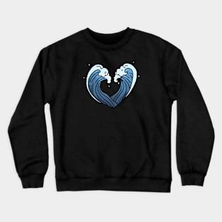 Waves in love Crewneck Sweatshirt